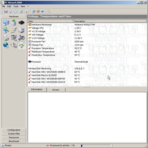 FREE PC Wizard 2008 - A system information and benchmark tool